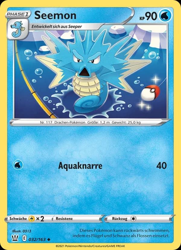 Seemon card in German