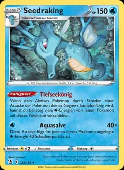 Seedraking card in German
