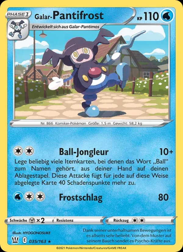 Galar-Pantifrost card in German