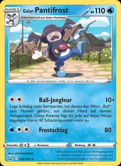 Galar-Pantifrost card in German