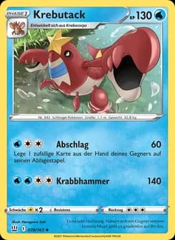 Krebutack card in German