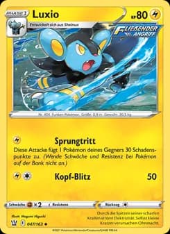 Luxio card in German