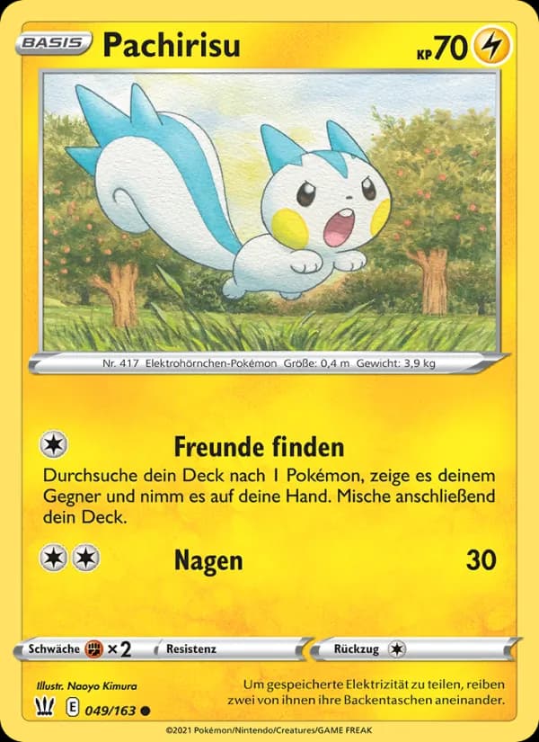 Pachirisu card in German
