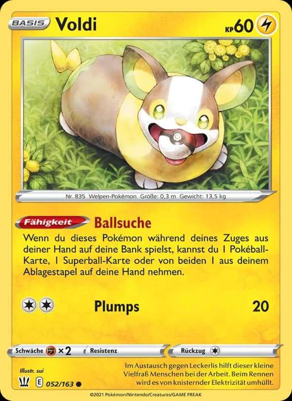 Voldi card in German