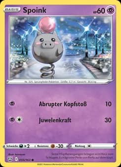 Spoink card in German