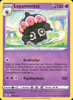 Lepumentas card in German