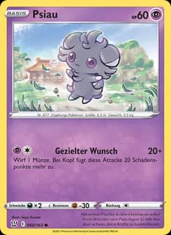 Psiau card in German