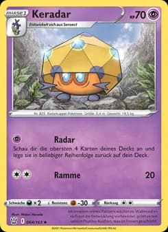 Keradar card in German