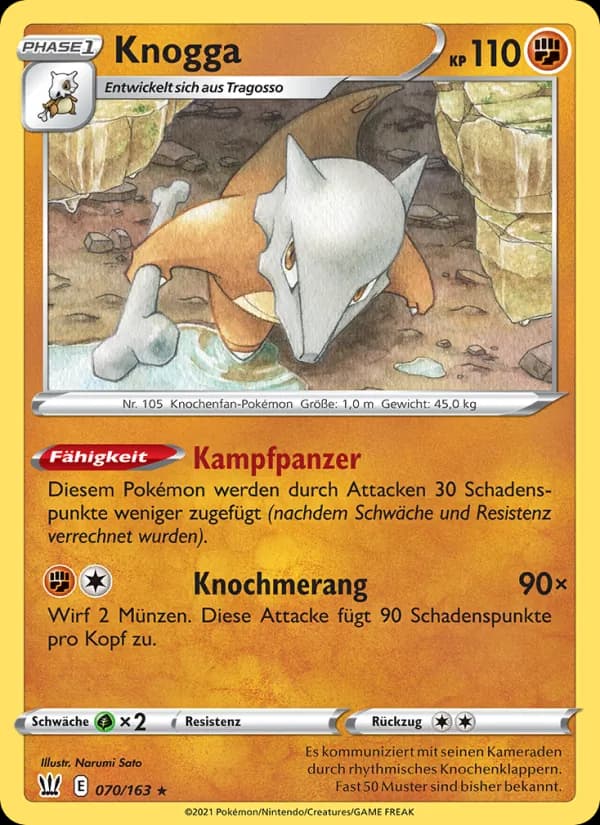Knogga card in German