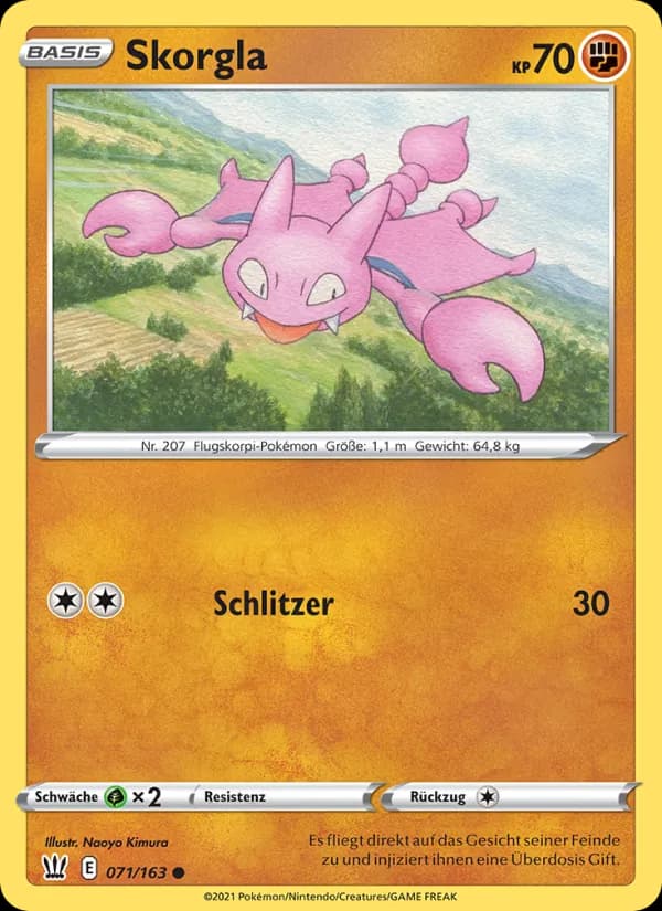 Skorgla card in German