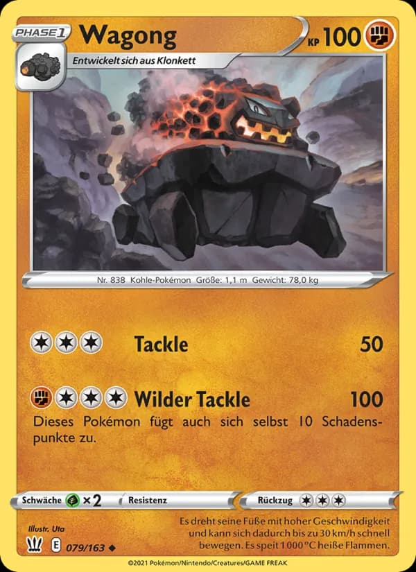 Wagong card in German