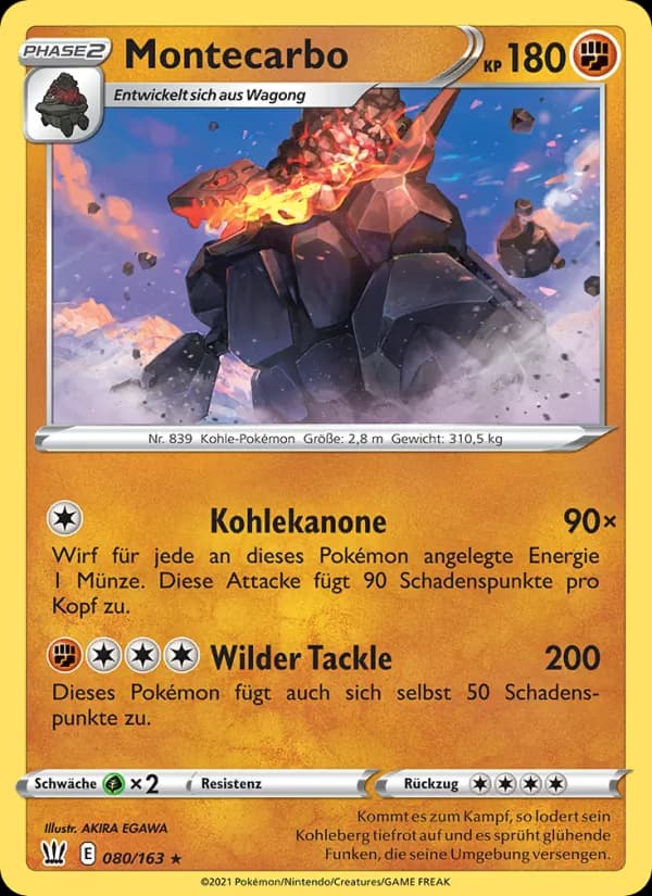 Montecarbo card in German