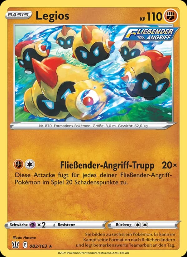 Legios card in German