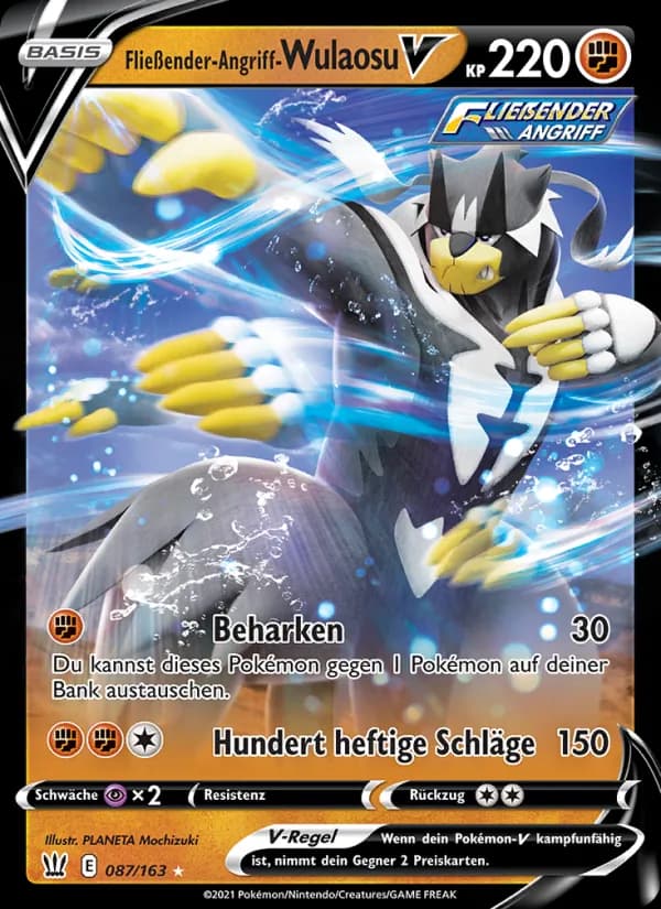Fließender-Angriff-Wulaosu V card in German