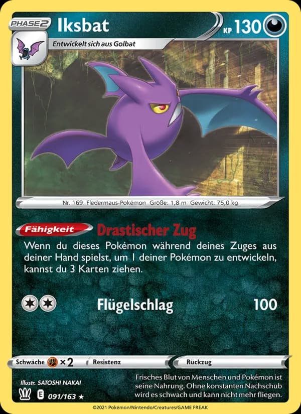 Iksbat card in German