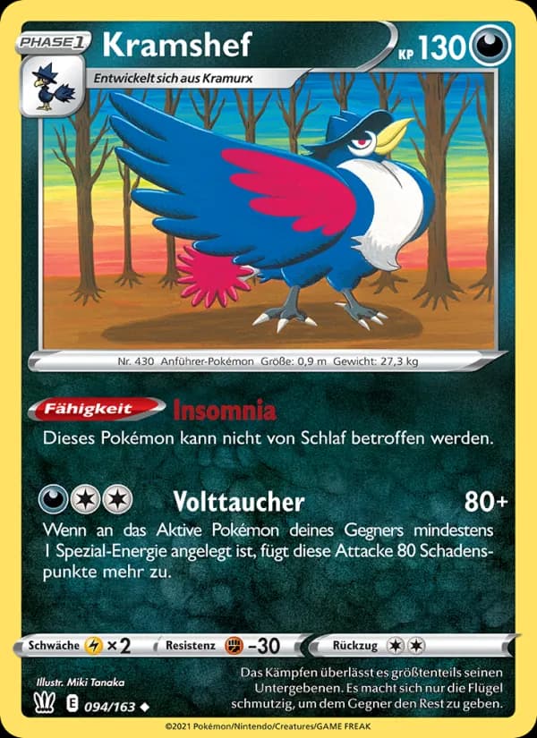 Kramshef card in German