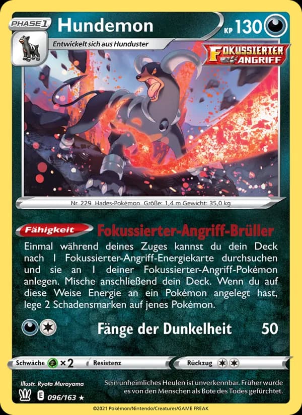Hundemon card in German