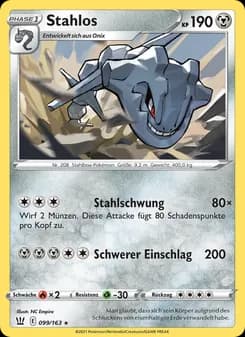 Stahlos card in German