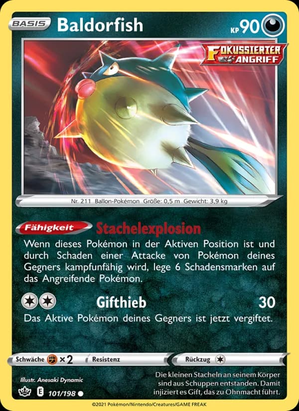Baldorfish card in German