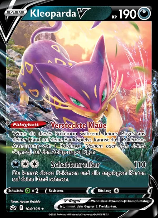 Kleoparda V card in German