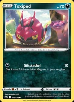 Toxiped card in German
