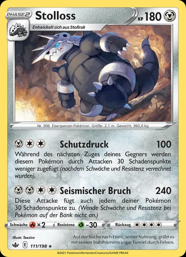 Stolloss card in German