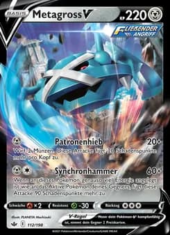 Metagross V card in German