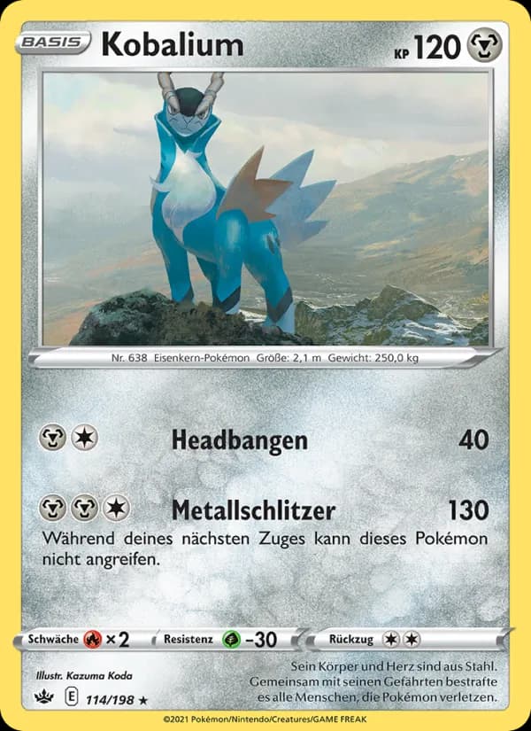 Kobalium card in German