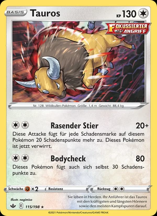 Tauros card in German