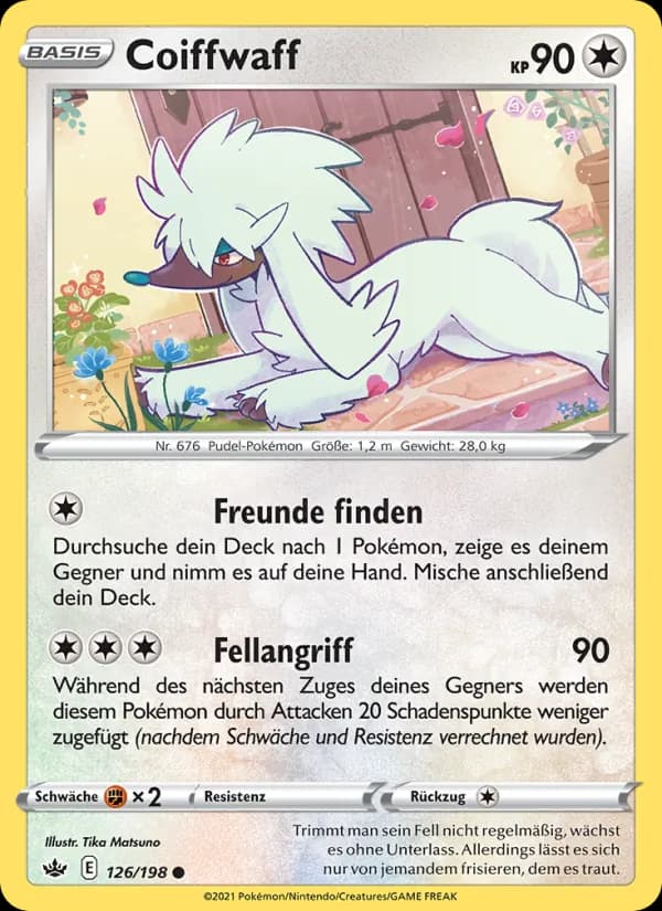 Coiffwaff card in German