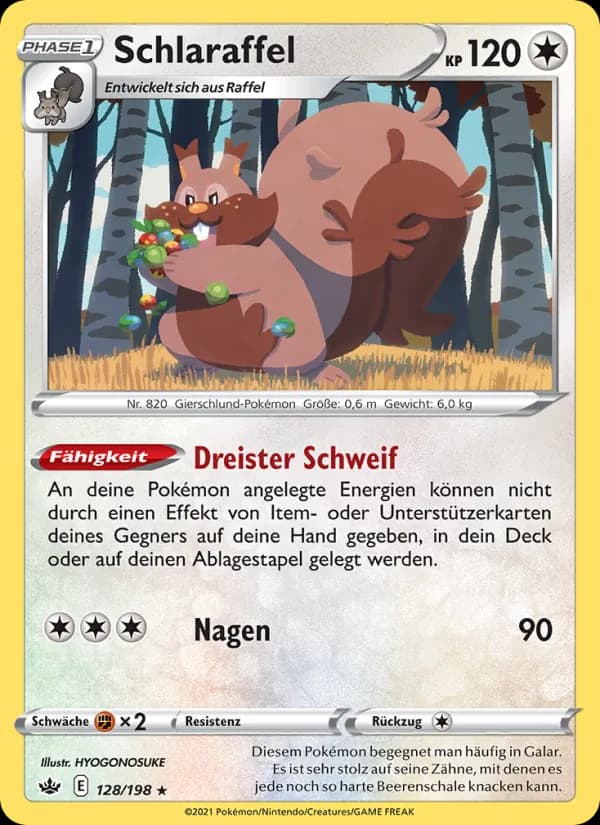 Schlaraffel card in German