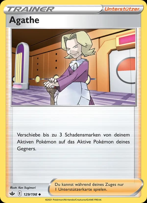 Agathe card in German