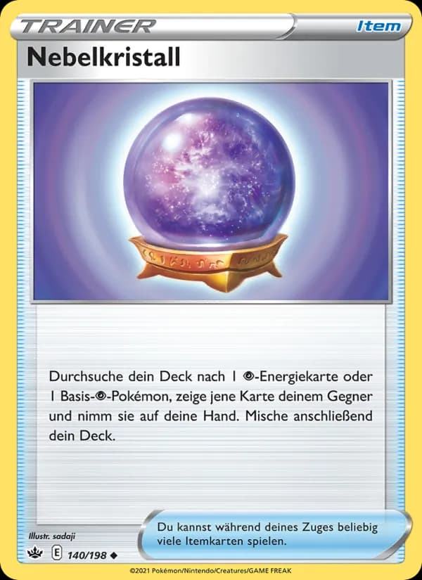 Nebelkristall card in German