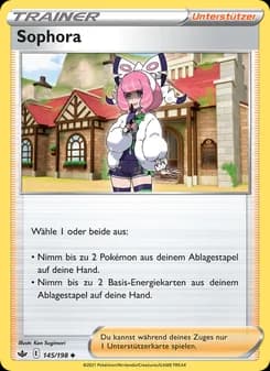 Sophora card in German