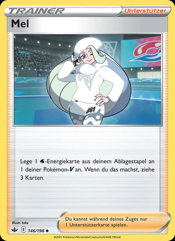 Mel card in German