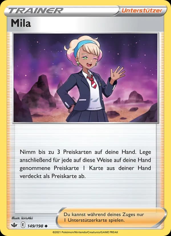 Mila card in German
