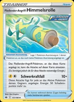 Fließender-Angriff-Himmelsrolle card in German