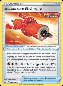 Fokussierter-Angriff-Stichrolle card in German