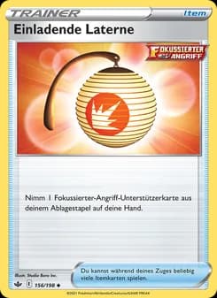 Einladende Laterne card in German