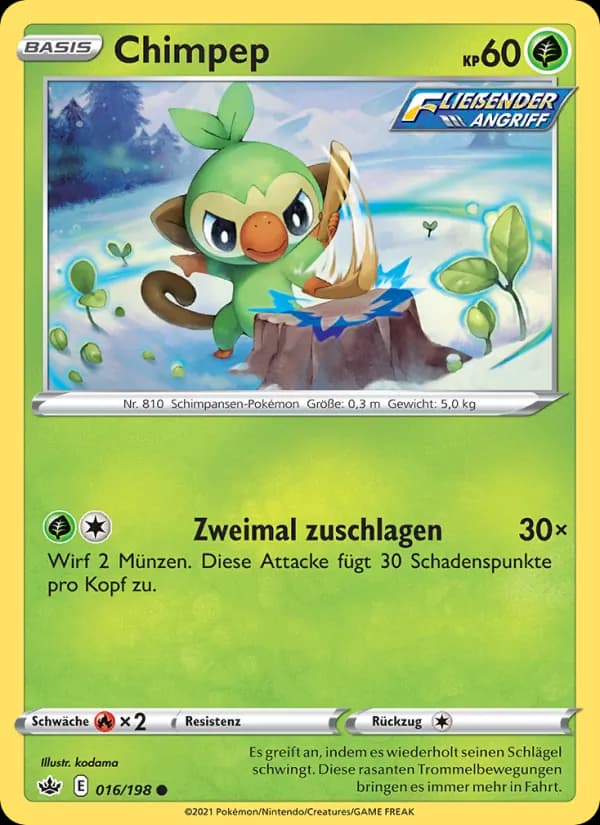 Chimpep card in German