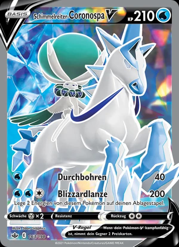 Schimmelreiter-Coronospa V card in German