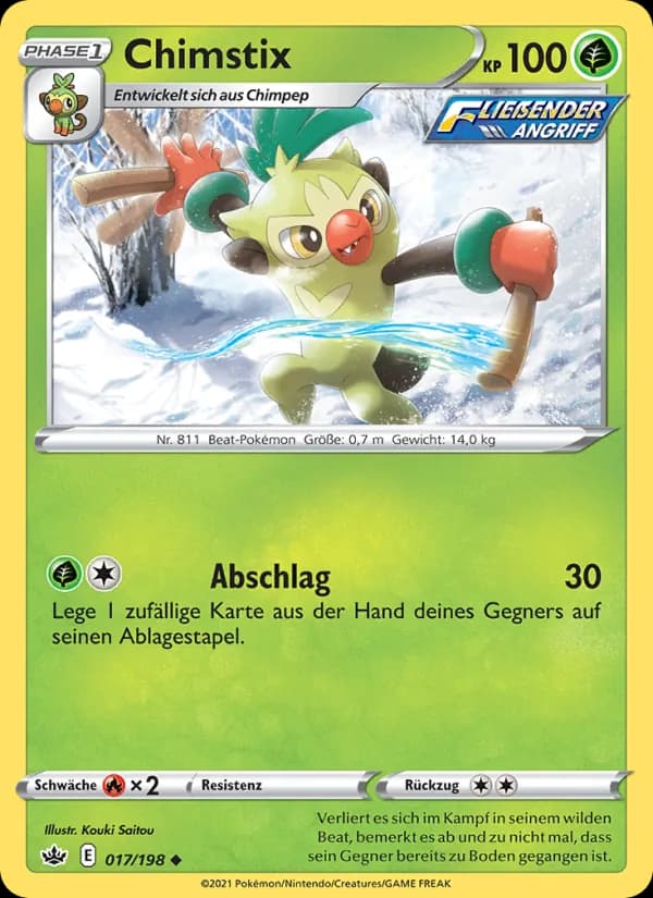 Chimstix card in German