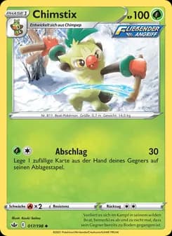 Chimstix card in German