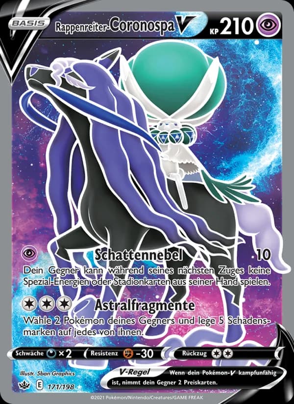 Rappenreiter-Coronospa V card in German