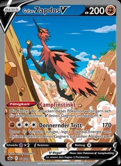 Galar-Zapdos V card in German