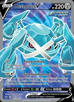 Metagross V card in German