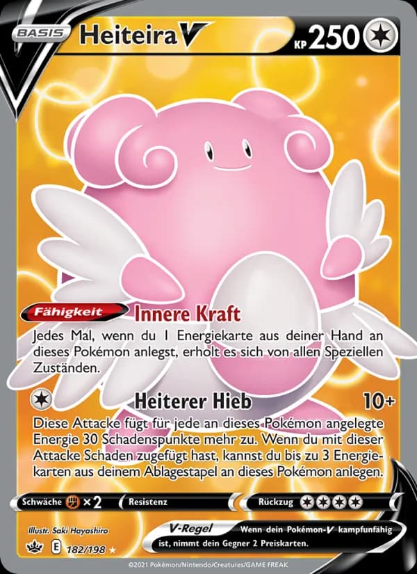 Heiteira V card in German