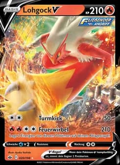 Lohgock V card in German