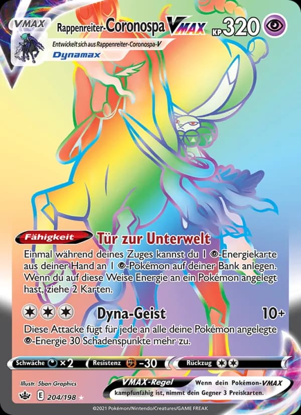 Rappenreiter-Coronospa VMAX card in German