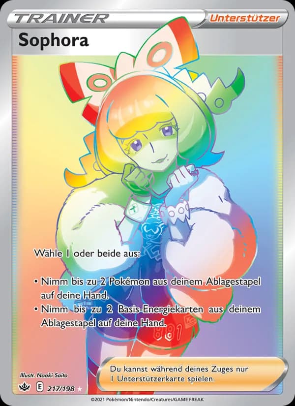 Sophora card in German